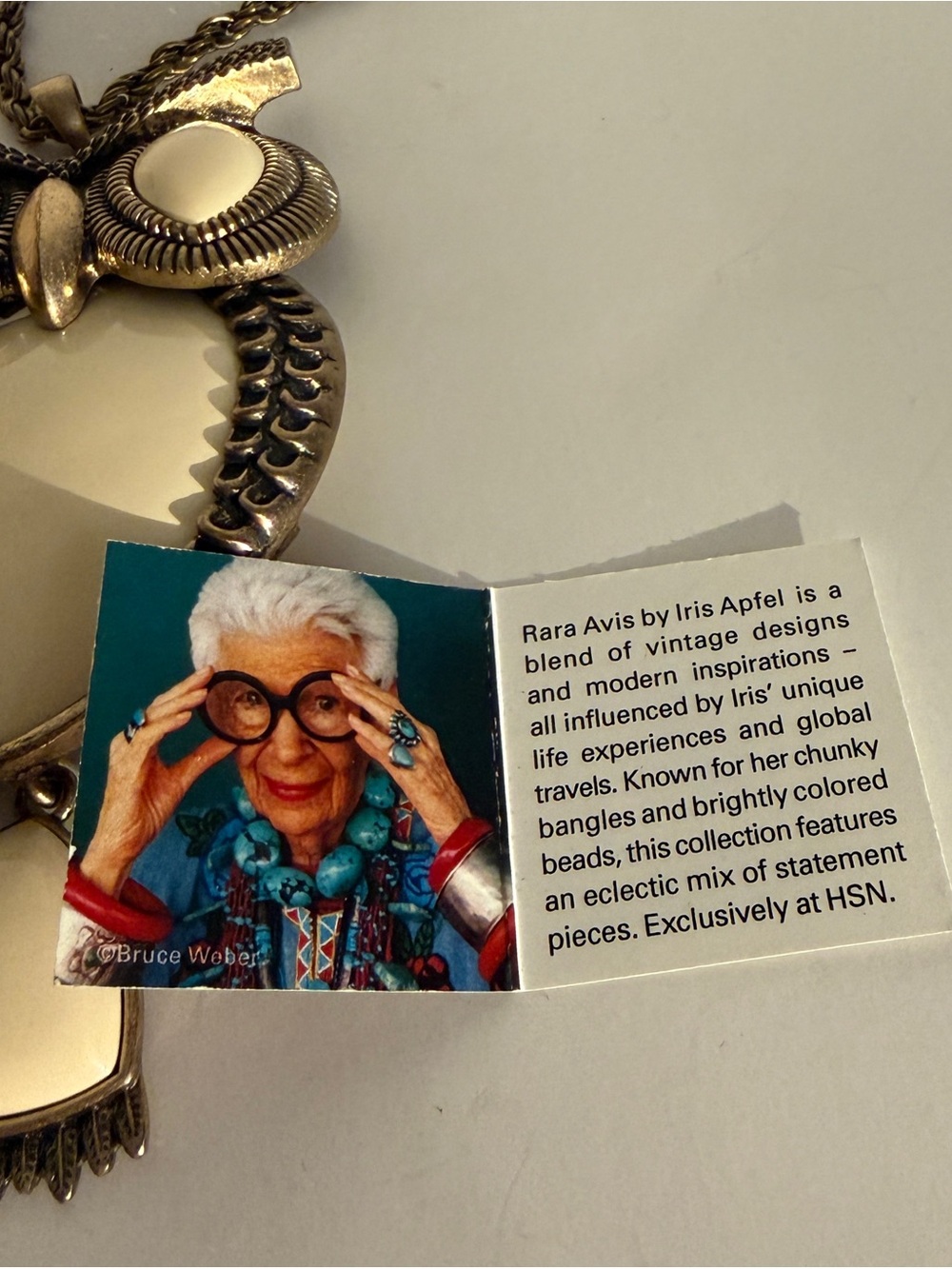 Rara Avis by Iris Apfel Ivory Owl Pendant Necklace - Women's Jewelry - Picture 2 of 6